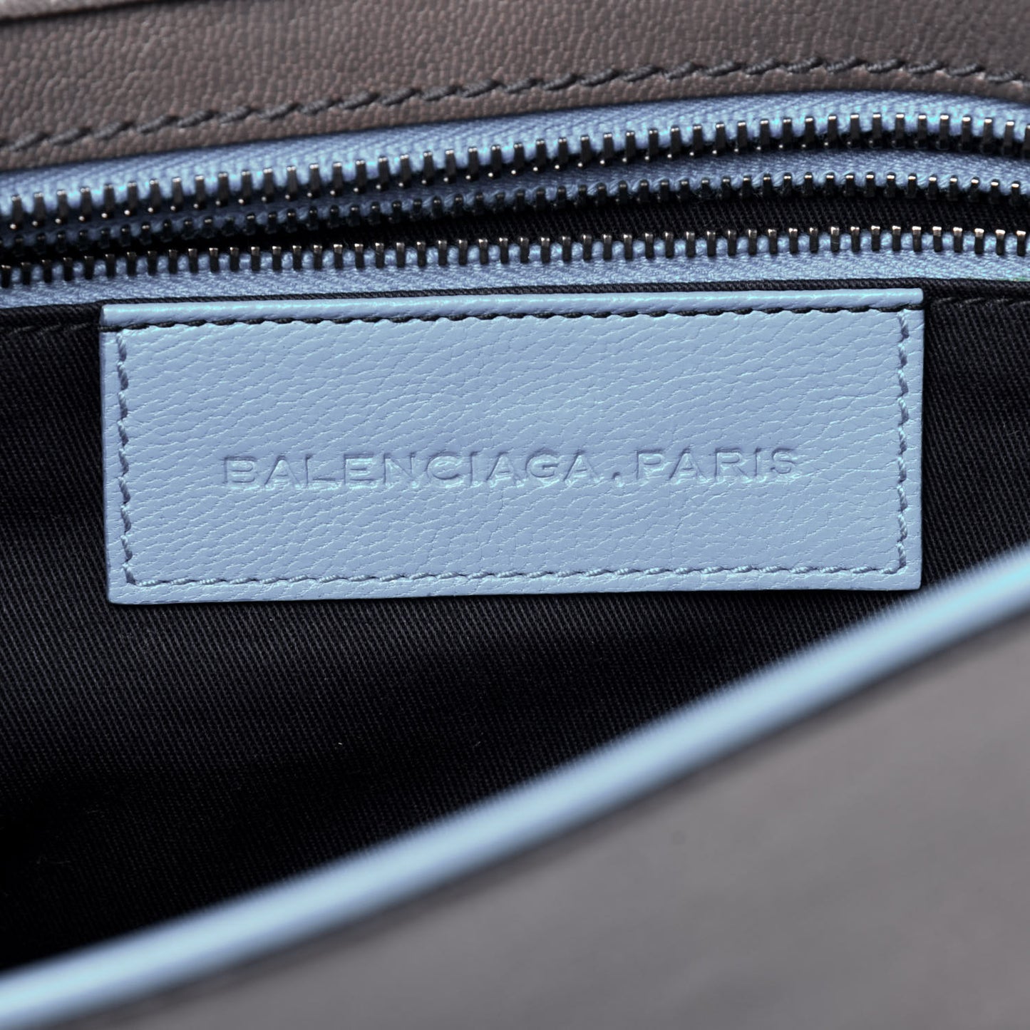 Chevre Silver Hardware Shoulder Bag
