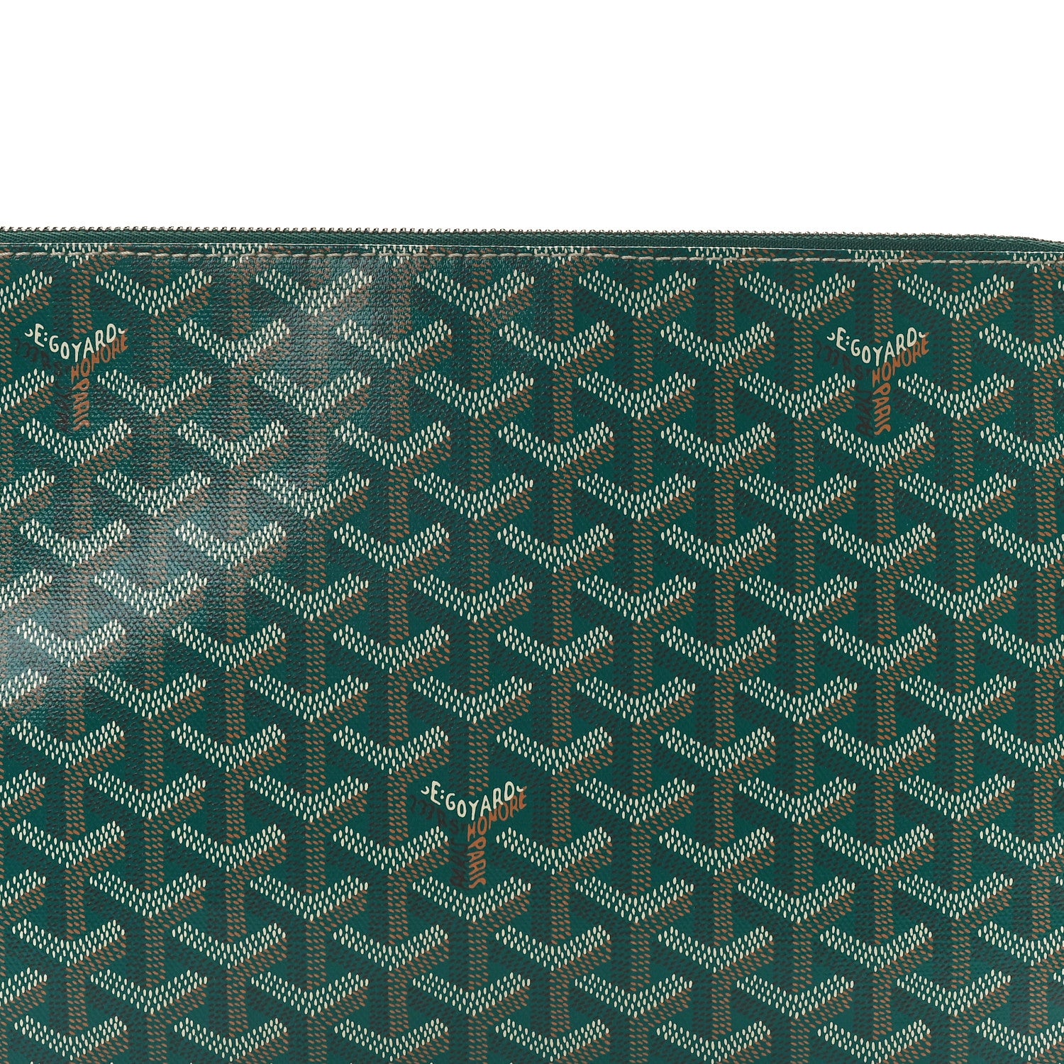 Goyard Goyardine Senat Pochette MM Green 7 of 7