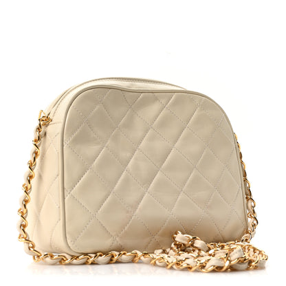 Chanel Lambskin Quilted CC Camera Case White 3 of 11