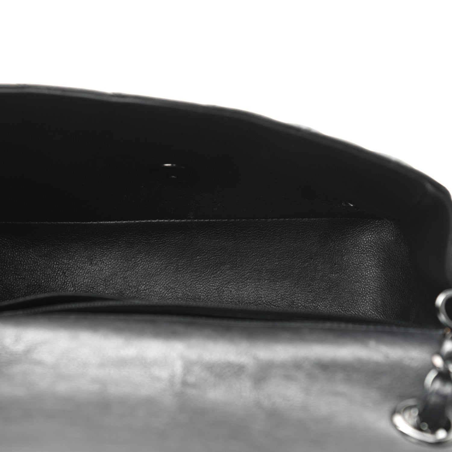 Chanel Crumpled Calfskin Quilted Mini Rectangular Flap So Black 5 of 12