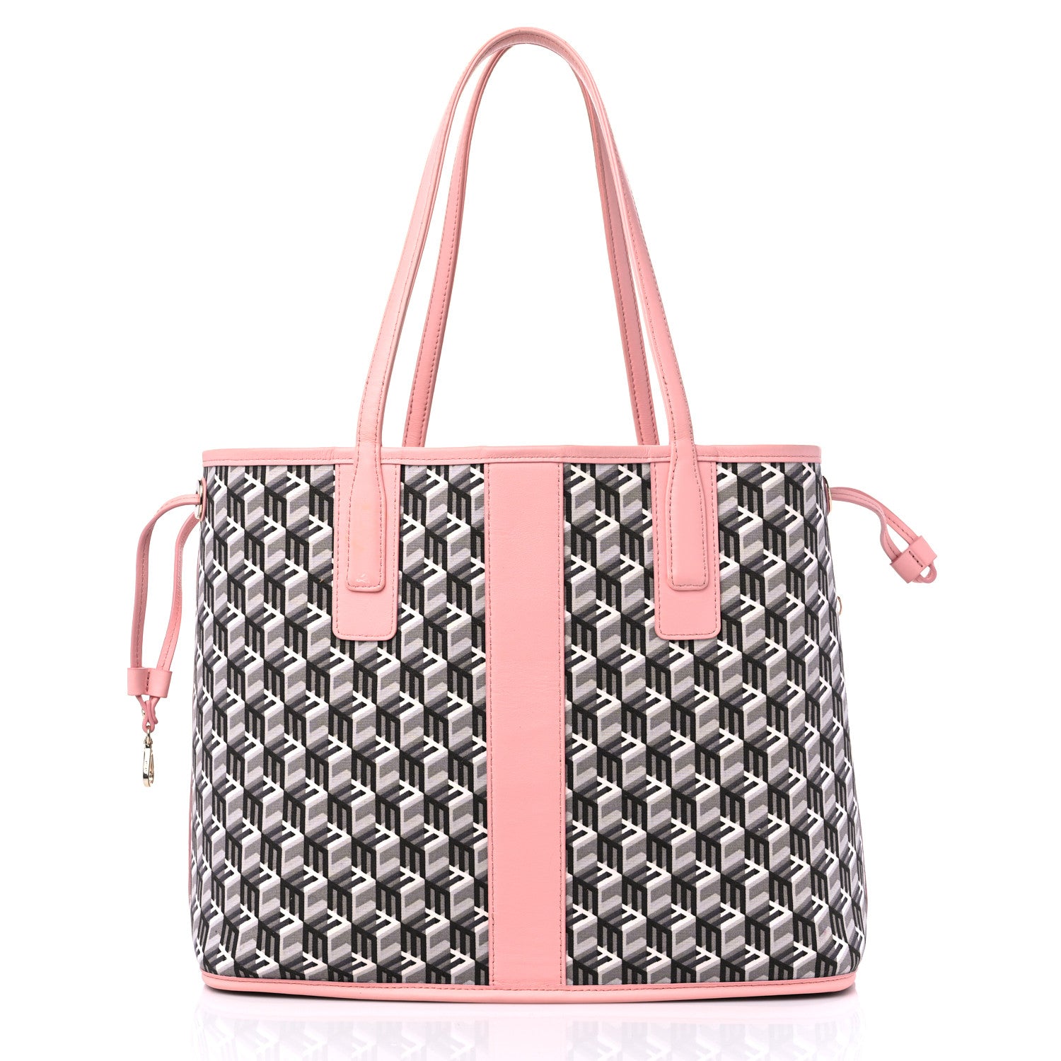 MCM Visetos Medium Liz Reversible Shopper Tote Blossom Pink 11 of 17