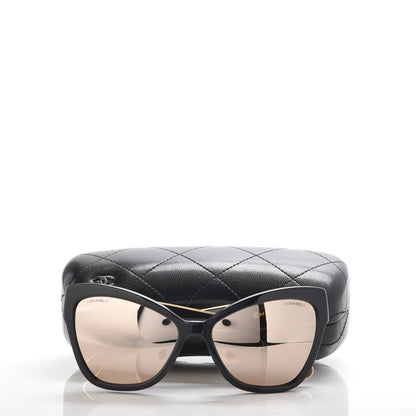 Chanel Acetate CC Cat Eye Sunglasses 5271 Black 7 of 7