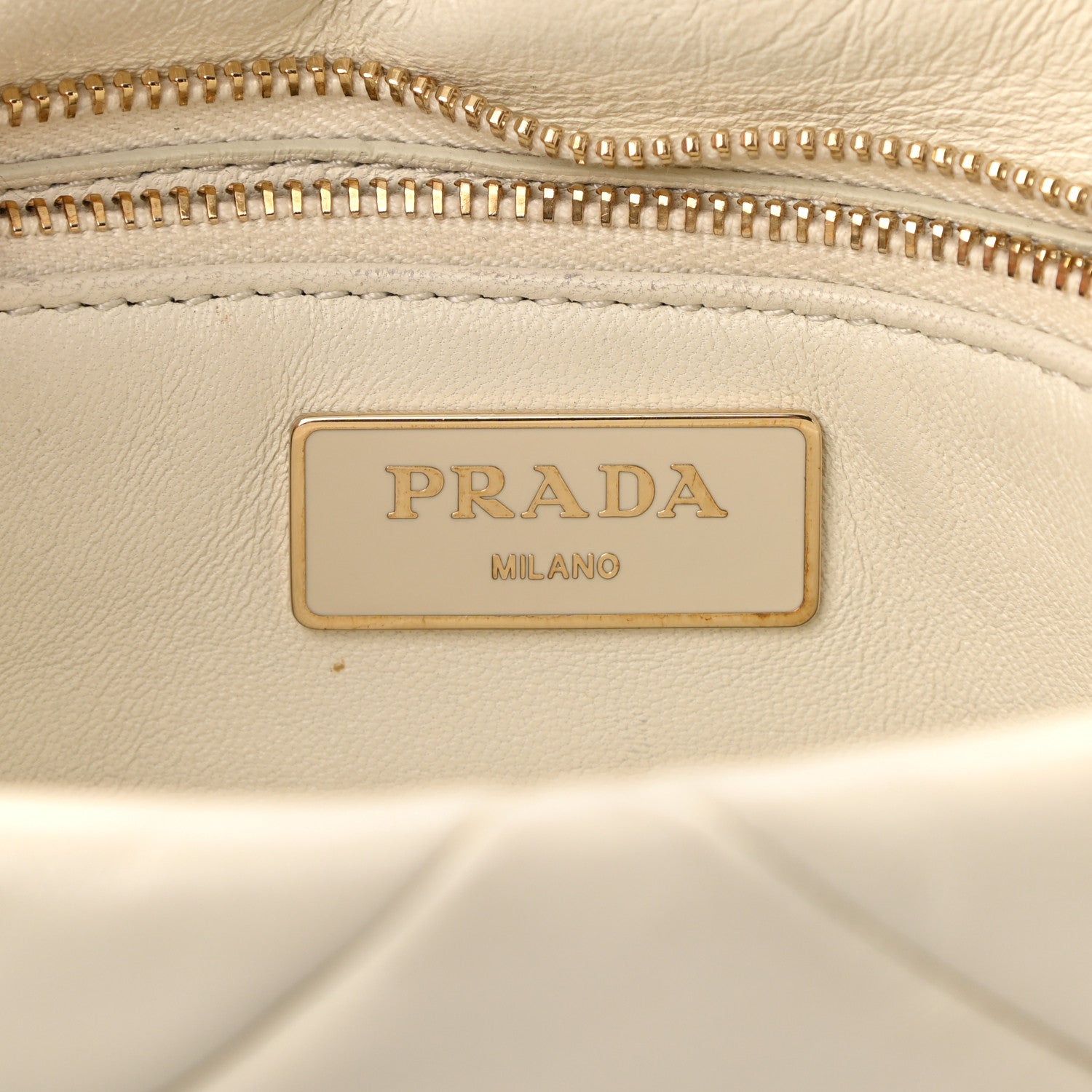 Prada Nappa Re-Nylon Triangle Quilted Patchwork System Flap Shoulder Bag White 6 of 14