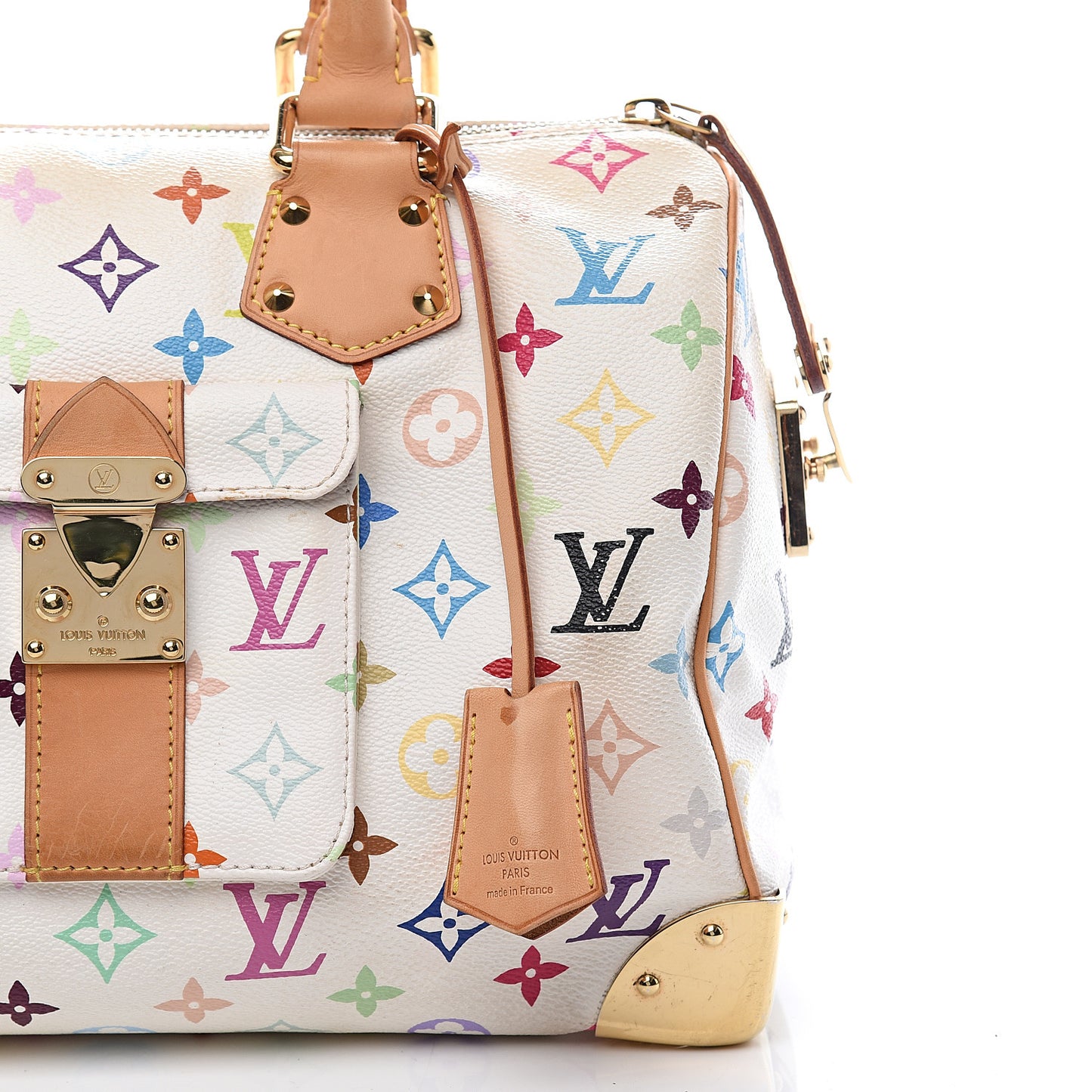 Monogram Multicolor Speedy 30 White