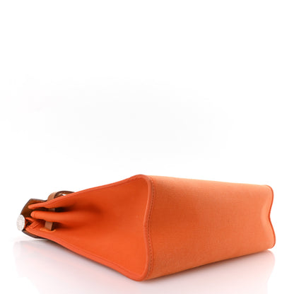Hermes Vache Hunter Toile Herbag Zip 31 PM Orange 5 of 11