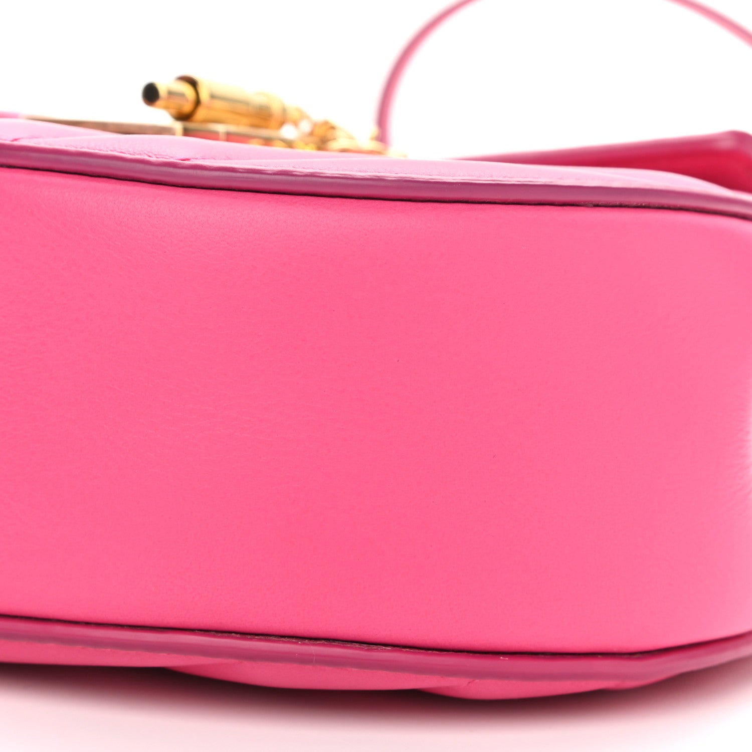 Chloe Calfskin Quilted Mini Drew Bijou Shoulder Bag Fuchsia Rose 10 of 10