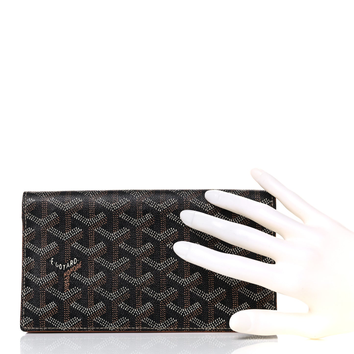 Goyardine Richelieu Wallet Black Gold