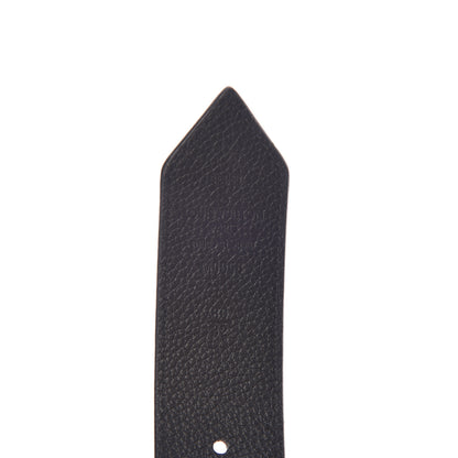 Louis Vuitton Calfskin Monogram 35mm LV Circle Reversible Belt 80 32 Black 4 of 7