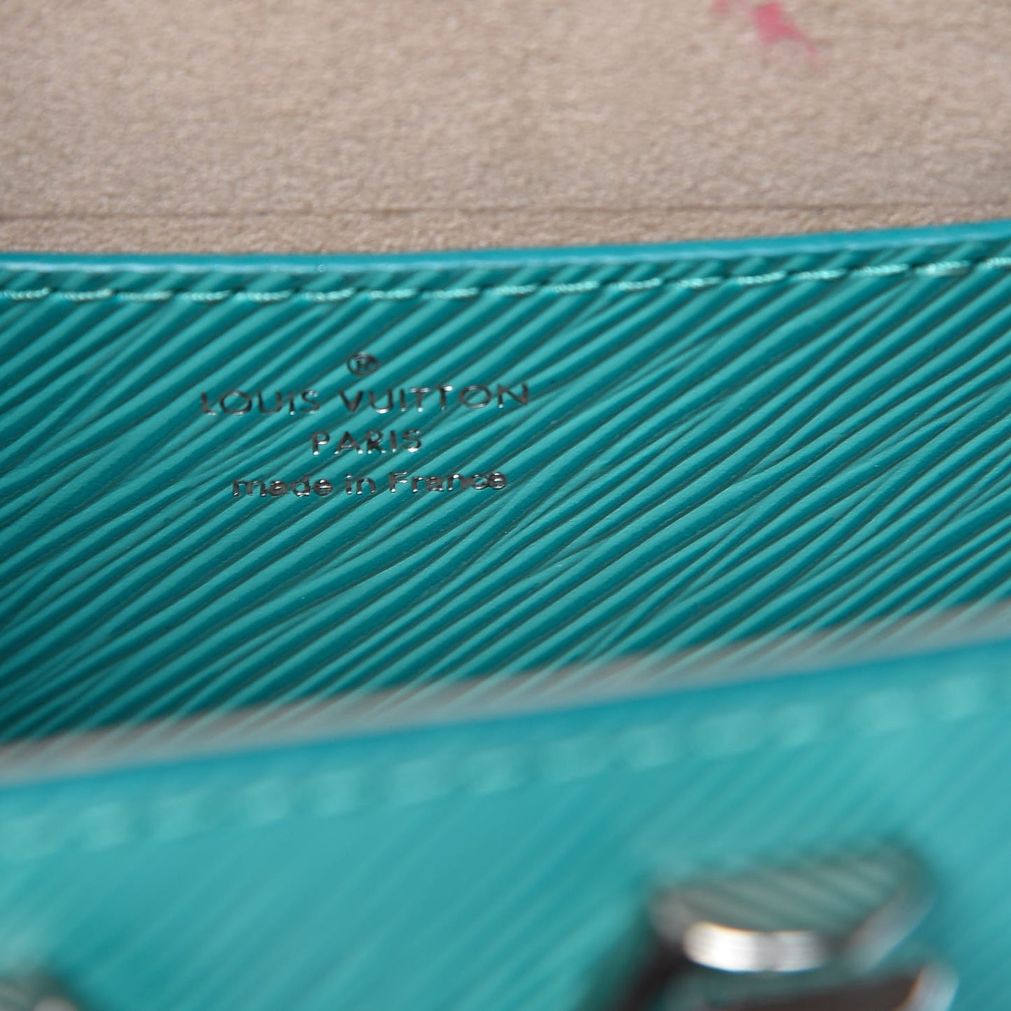 Epi Twist Shoulder Bag PM Turquoise