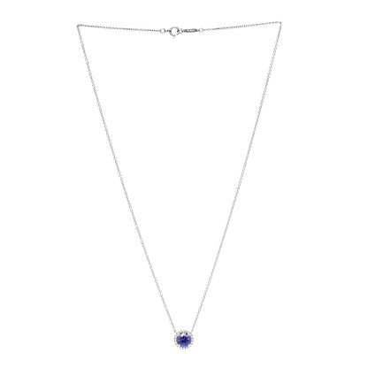Tiffany Platinum Diamond Tanzanite Soleste Pendant Necklace 3 of 5