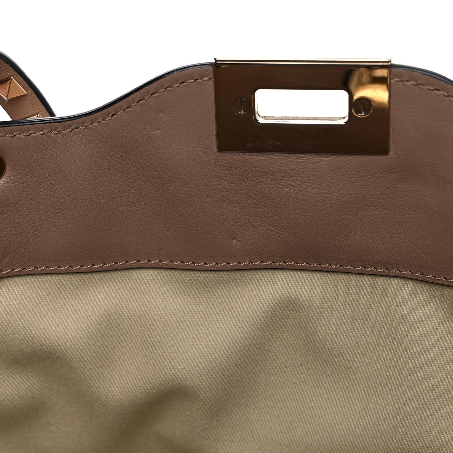 Vitello Medium Rockstud Tote Alpaca