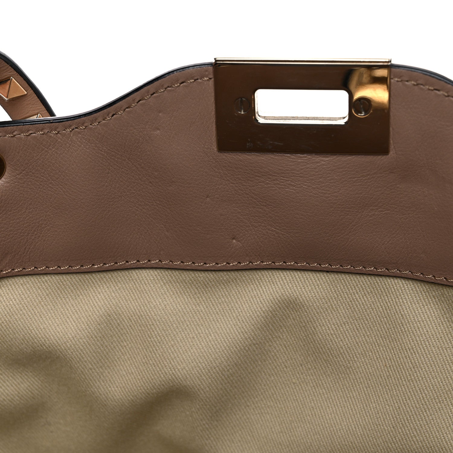 Valentino Garavani Vitello Medium Rockstud Tote Alpaca 13 of 23