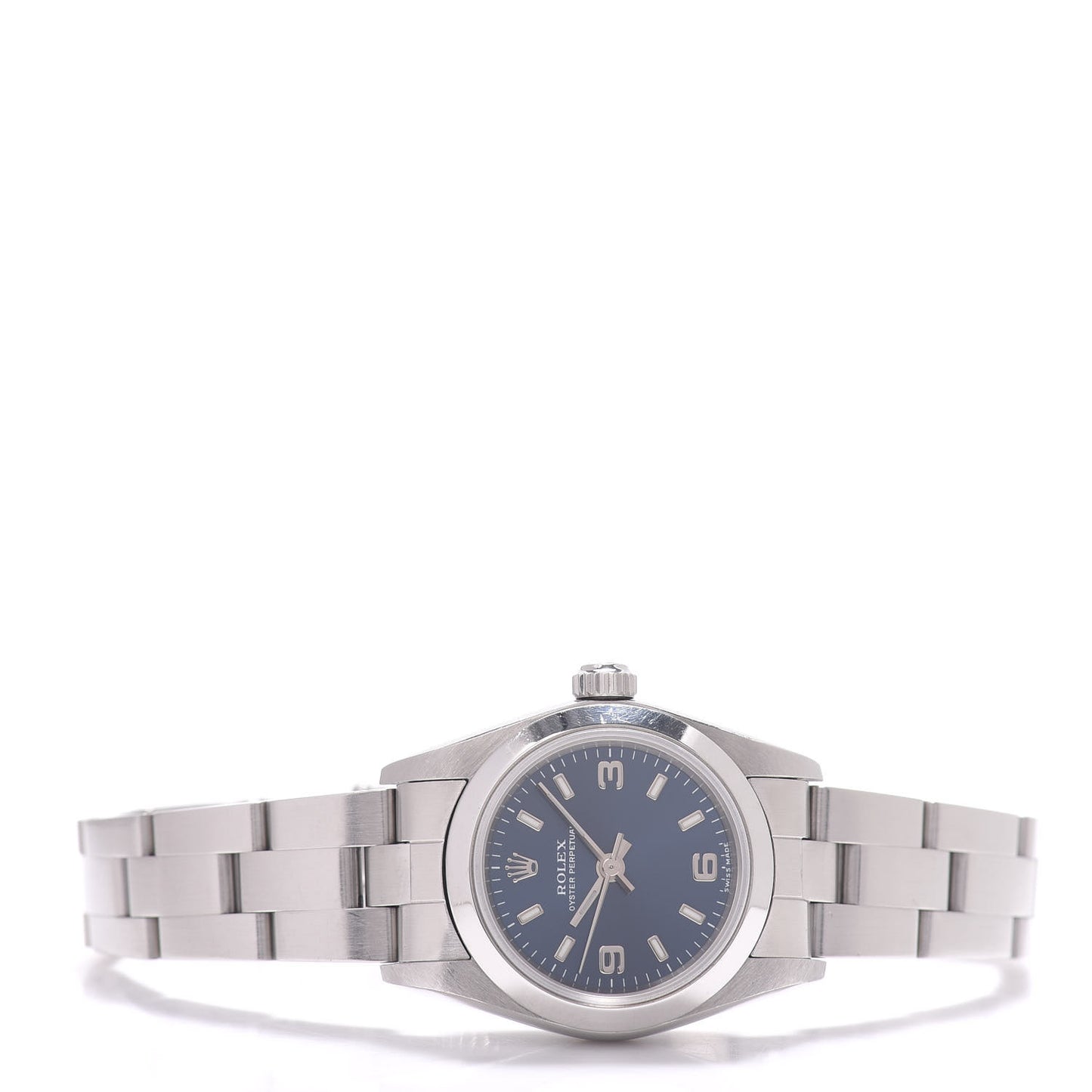 Stainless Steel 24mm Oyster Perpetual Watch Blue 76080