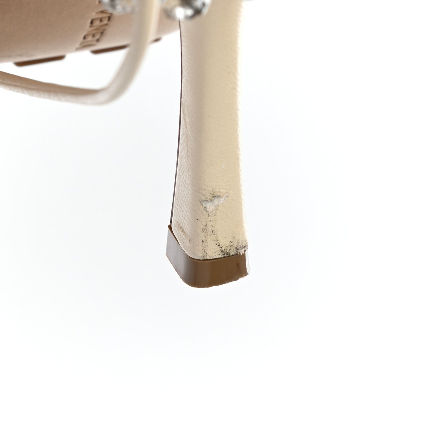 Mesh Nappa Crystal Embellished Sparkle Stretch Ankle Tie Sandals 37.5 Toile
