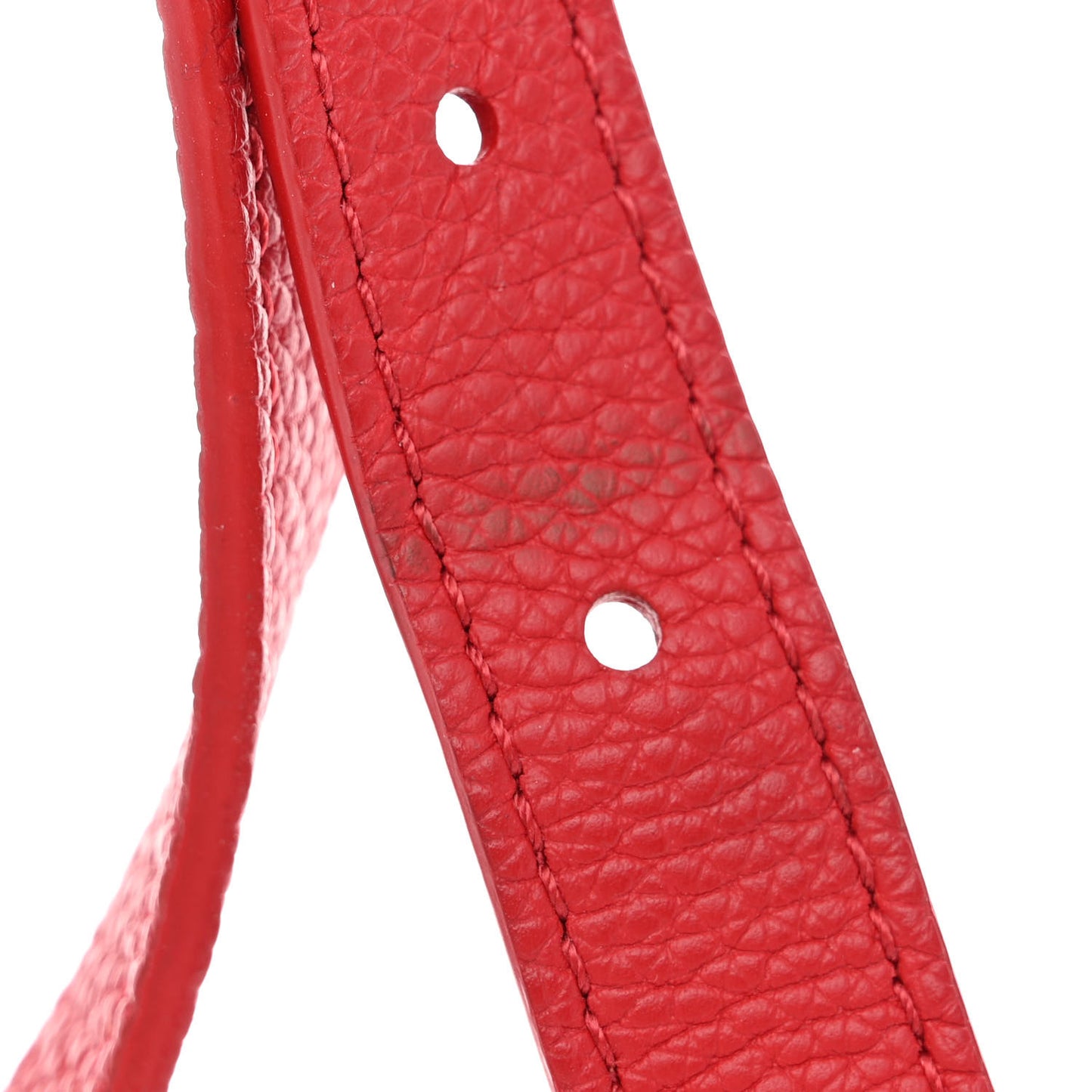 Grained Calfskin Monogram Double V Rubis