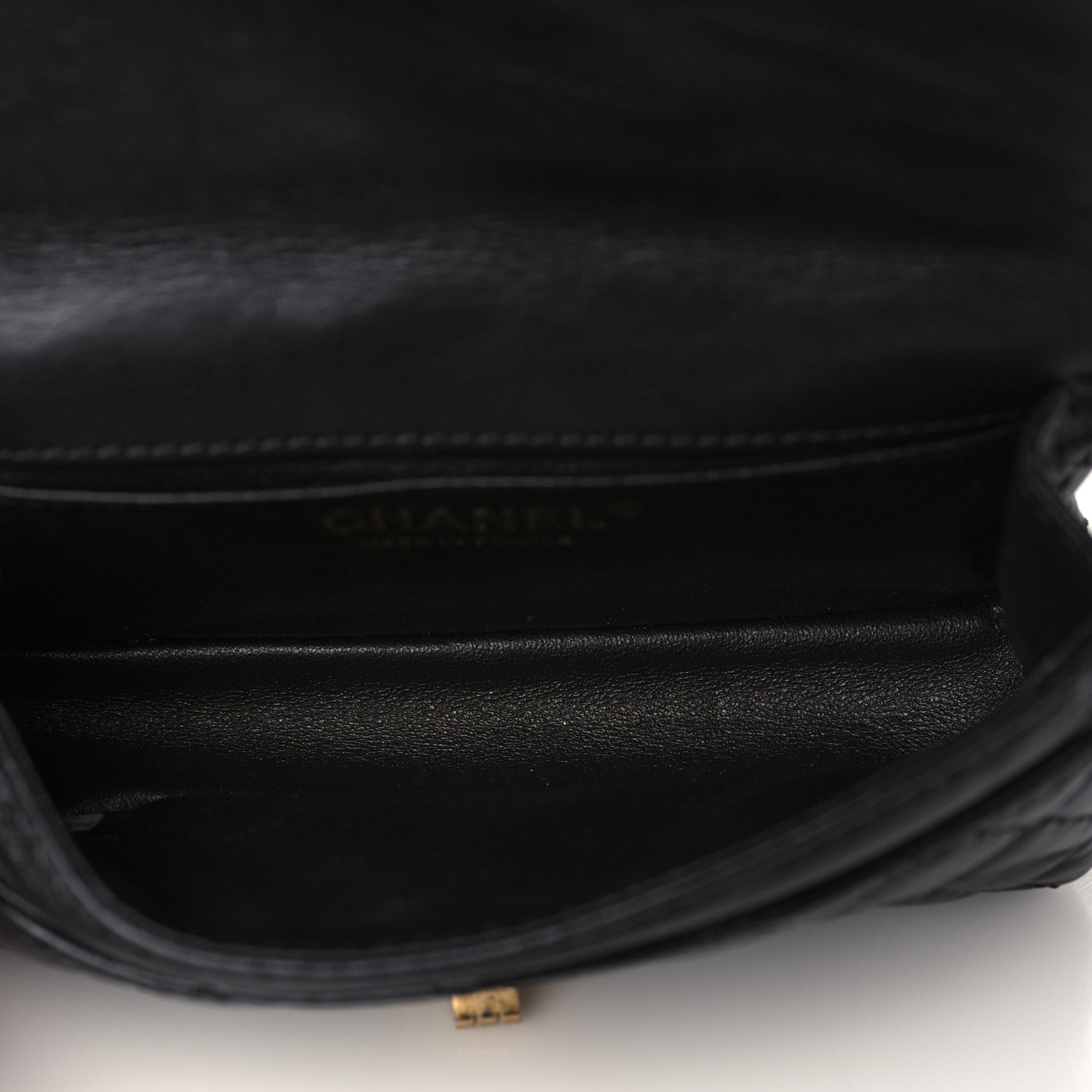 Chanel Aged Calfskin Quilted 2.55 Reissue Flap Belt Bag Clutch Black 5 of 10