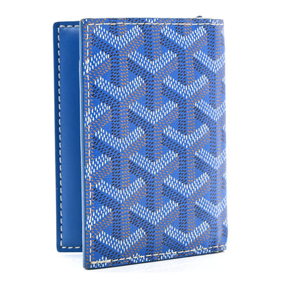 Goyard Goyardine Saint Marc Folding Card Case Sky Blue 3 of 9