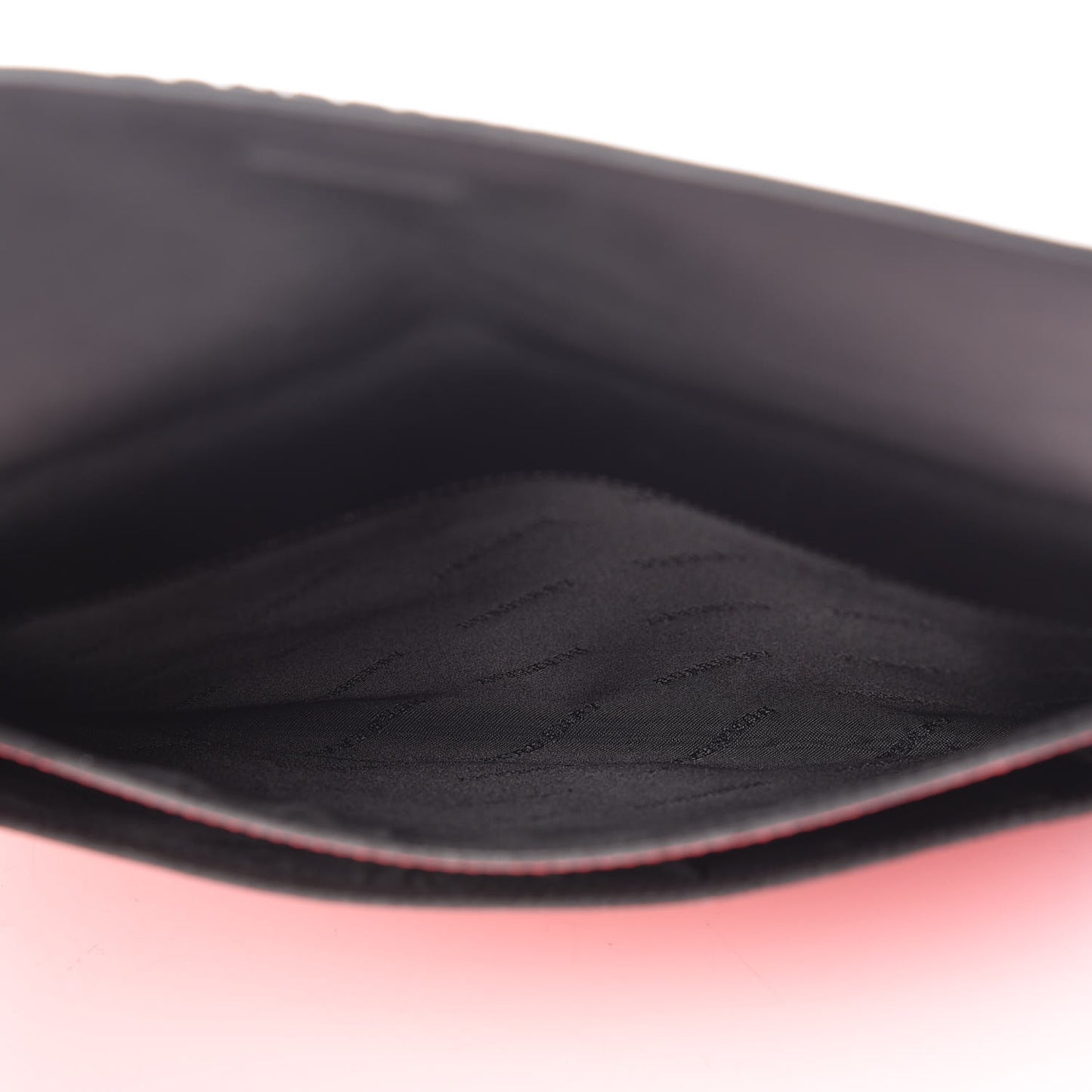 Metallic Calfskin Envelope Clutch Red