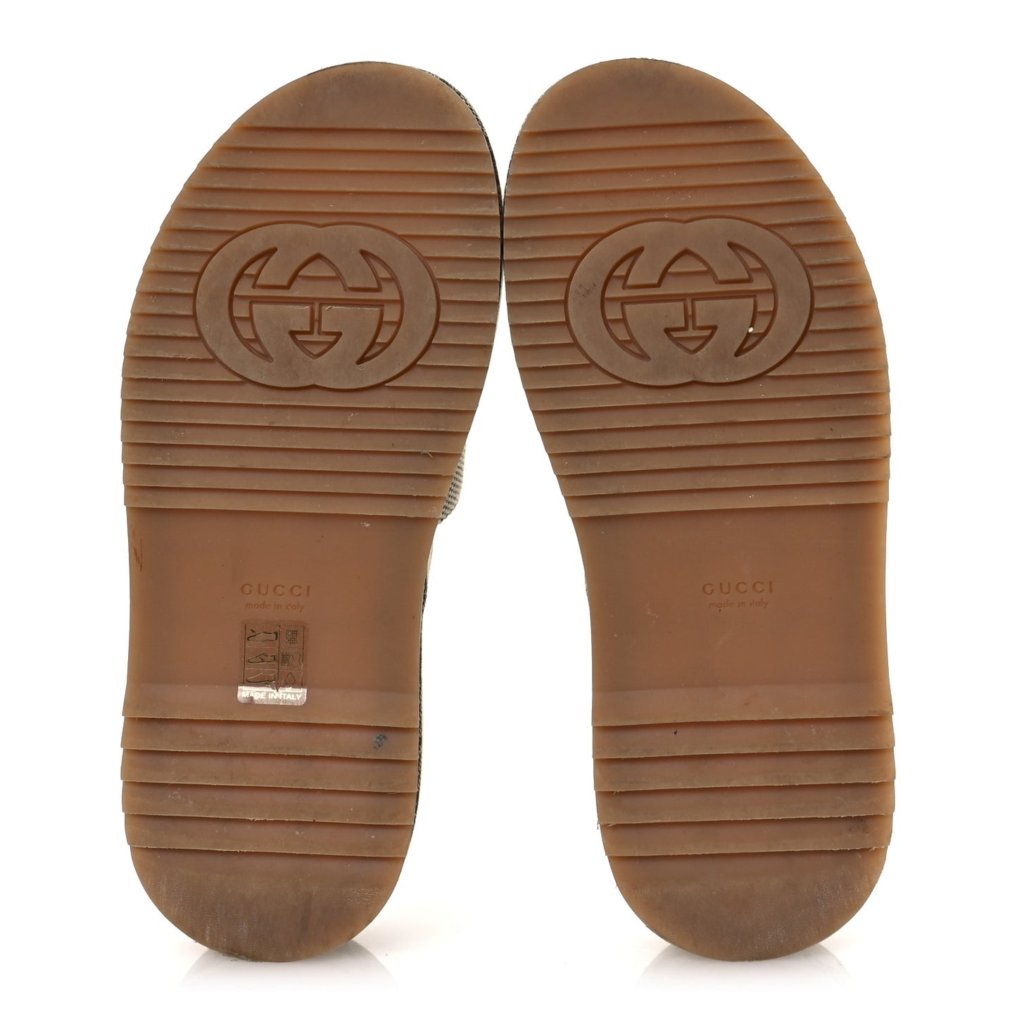 Monogram Maxi GG Angelina Platform 55mm Slide Sandals 37 Camel Ebony