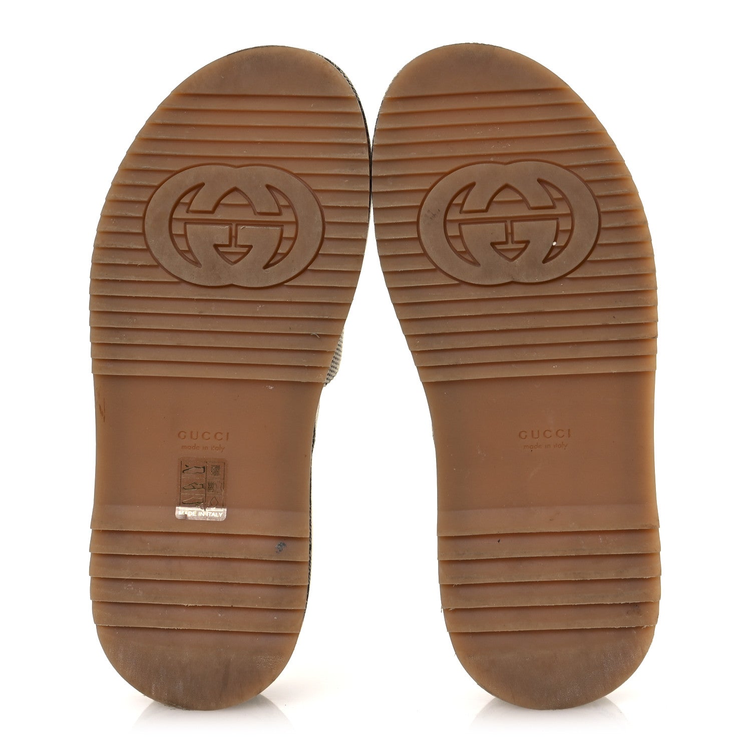 Gucci Monogram Maxi GG Angelina Platform 55mm Slide Sandals 37 Camel Ebony 7 of 12