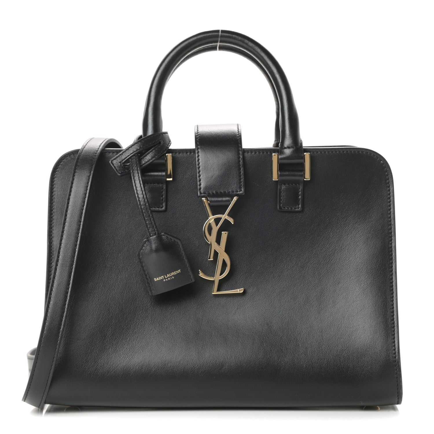Saint Laurent Calfskin Monogram Baby Cabas Black 1 of 12