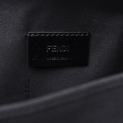 Fendi Glazed Fabric Nylon FF 1974 Diagonal Panelled Backpack Tobacco Moresco Black 5 of 11