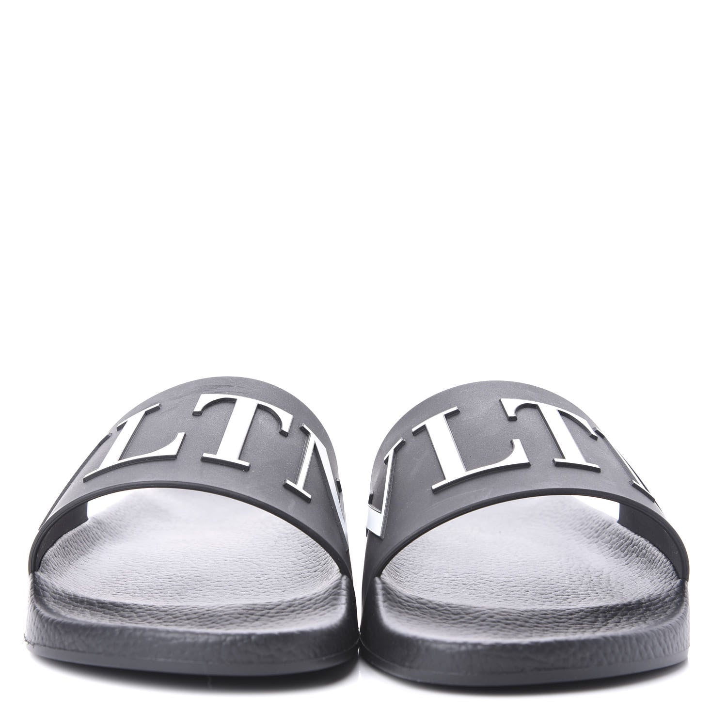 Valentino Garavani Rubber VLTN Pool Slide Sandals 43 Black 2 of 9