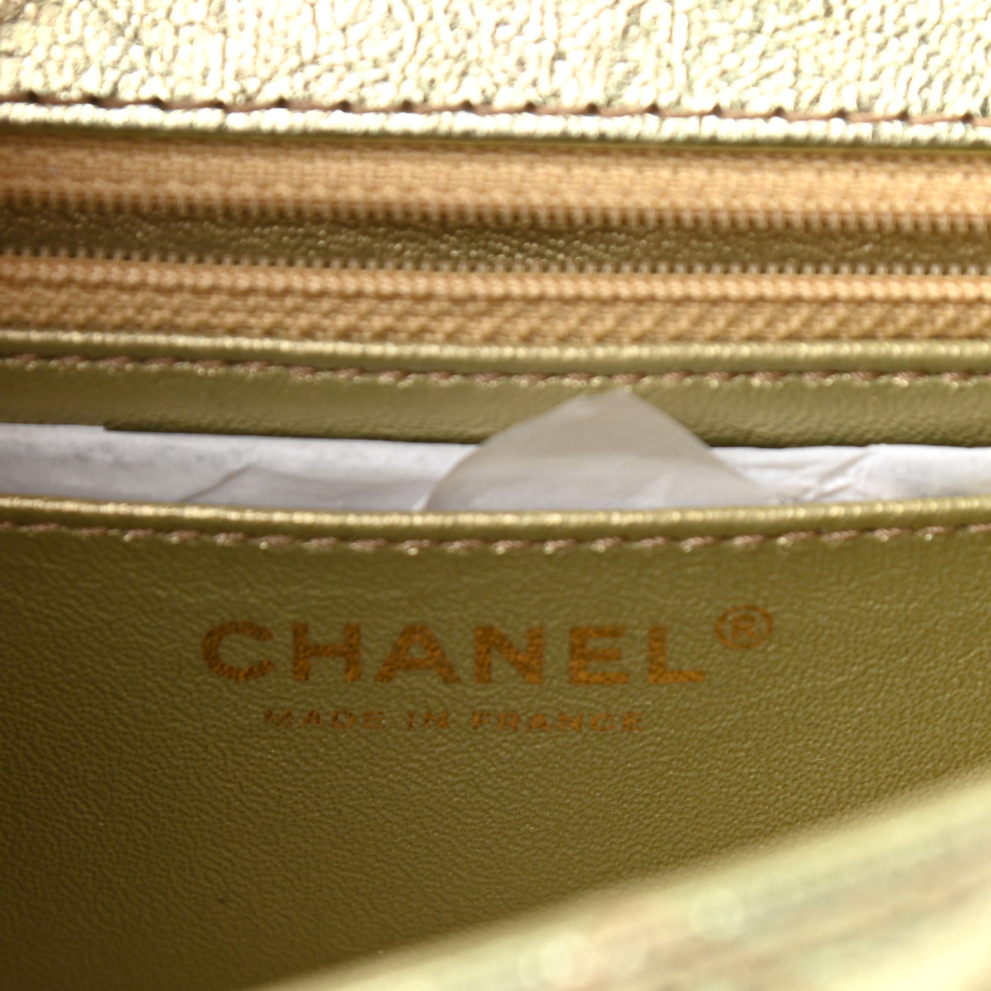 Metallic Goatskin Quilted Mini 2.55 Reissue Flap Multicolor