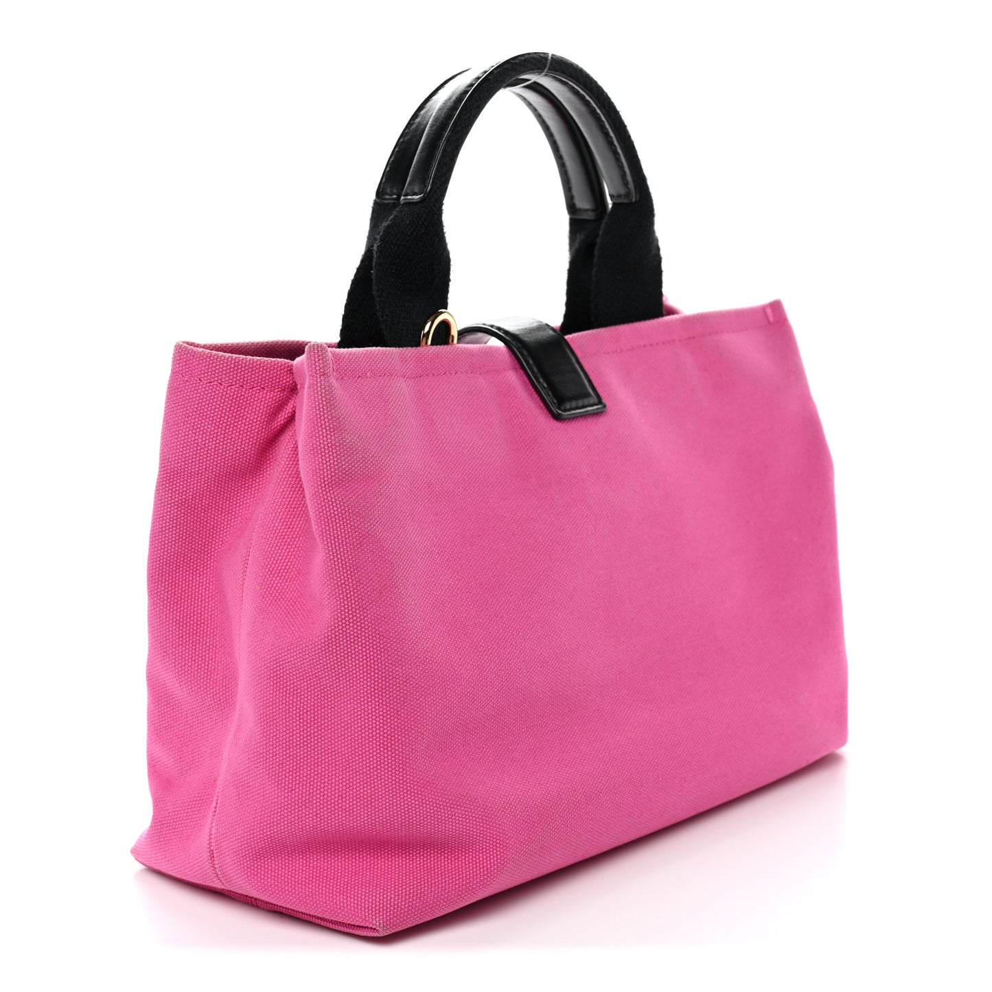 Canvas Printed Open Your Heart Tote Pink Black