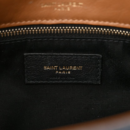 Saint Laurent Denim Suede Monogram Medium Niki Chain Satchel Blue Cinnamon 7 of 13