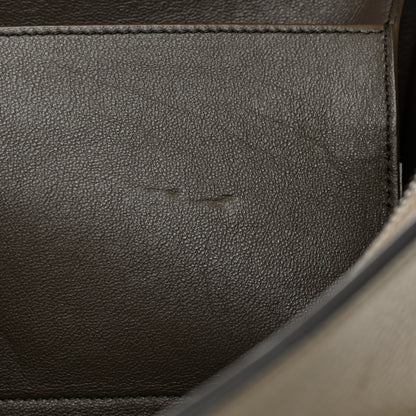 Celine Drummed Calfskin Suede Medium Trapeze Souris 21 of 21