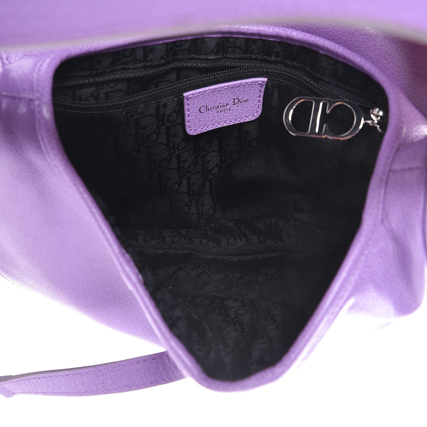 Calfskin Saddle Bag Purple
