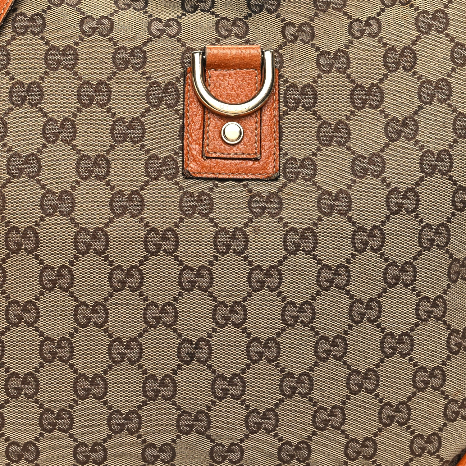 Gucci Monogram Abbey Messenger Bag Tan 8 of 13