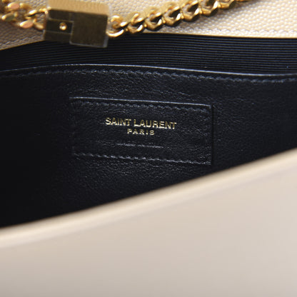 Saint Laurent Grain De Poudre Small Monogram Kate Satchel Nude Powder 5 of 8