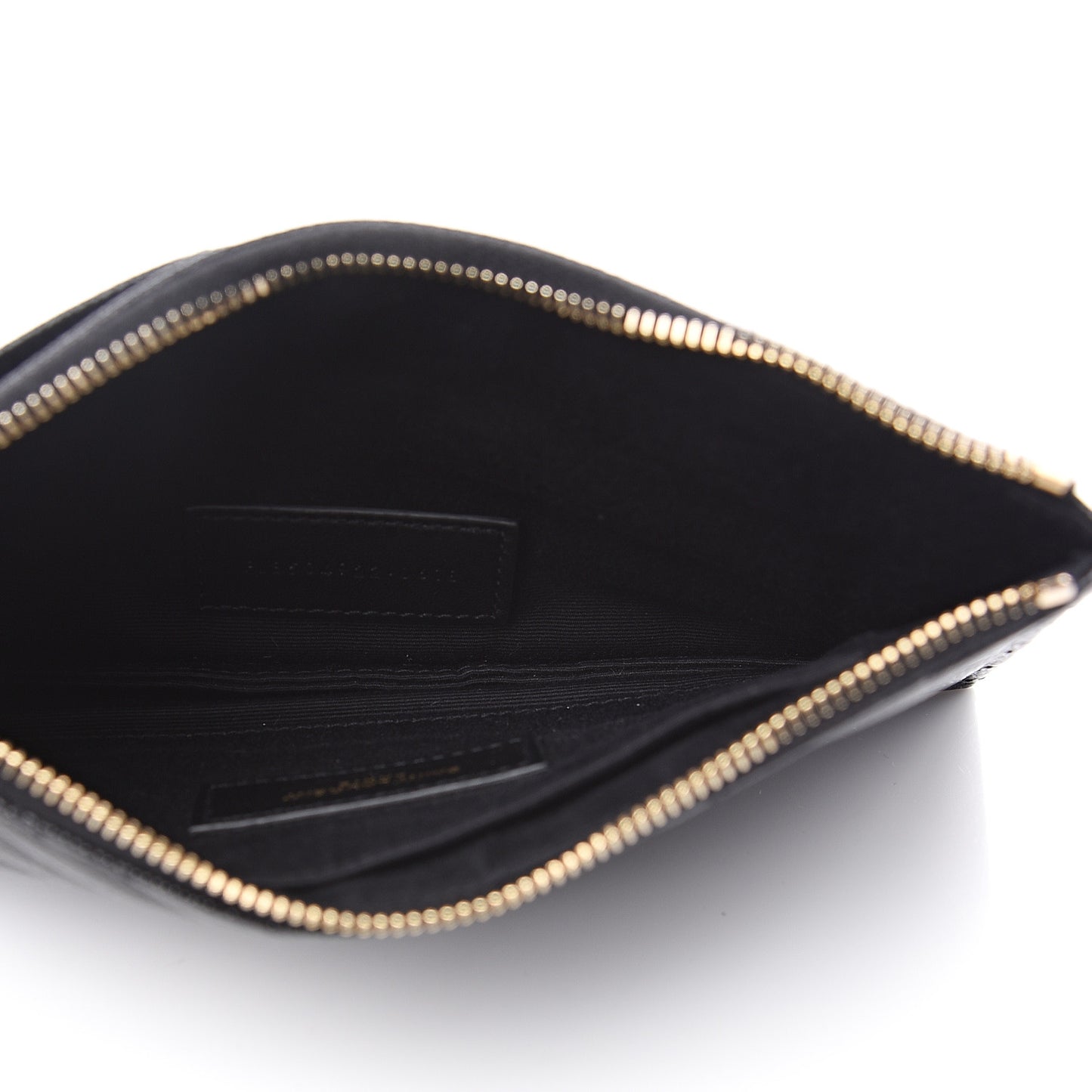Grain De Poudre Chevron Monogram Bill Pouch Black