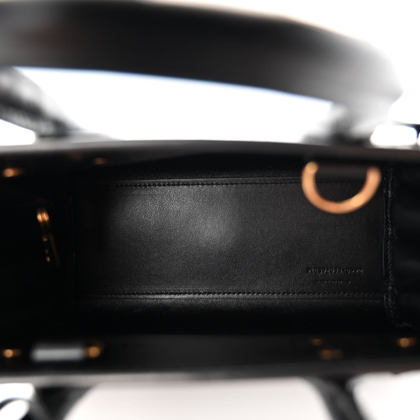 Calfskin Crocodile Embossed Nano Sac De Jour Black
