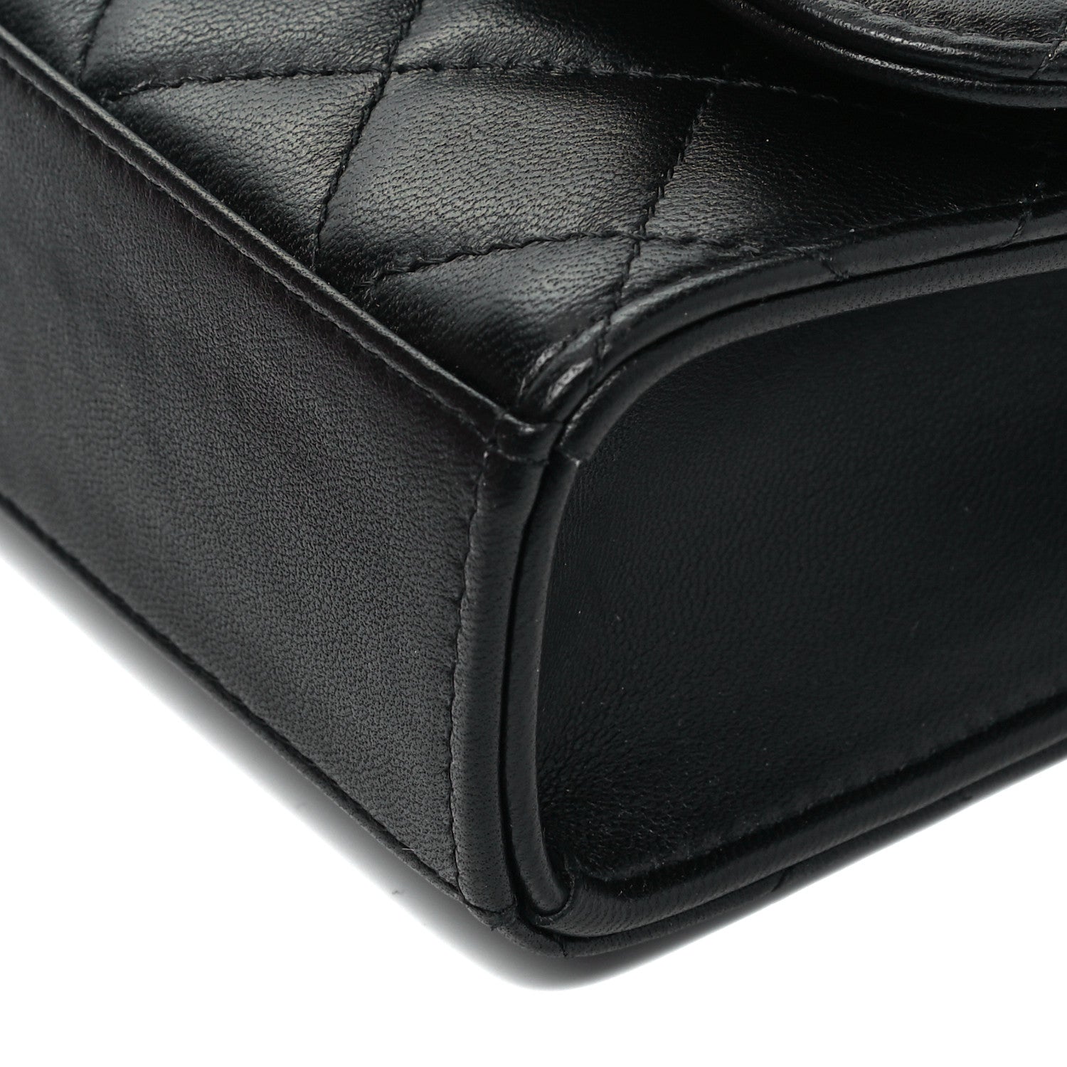 Chanel Lambskin Quilted Mini Trendy CC Chain Wallet Black 9 of 9
