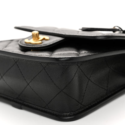 Chanel Caviar School Memory Mini Top Handle Flap Black 7 of 9