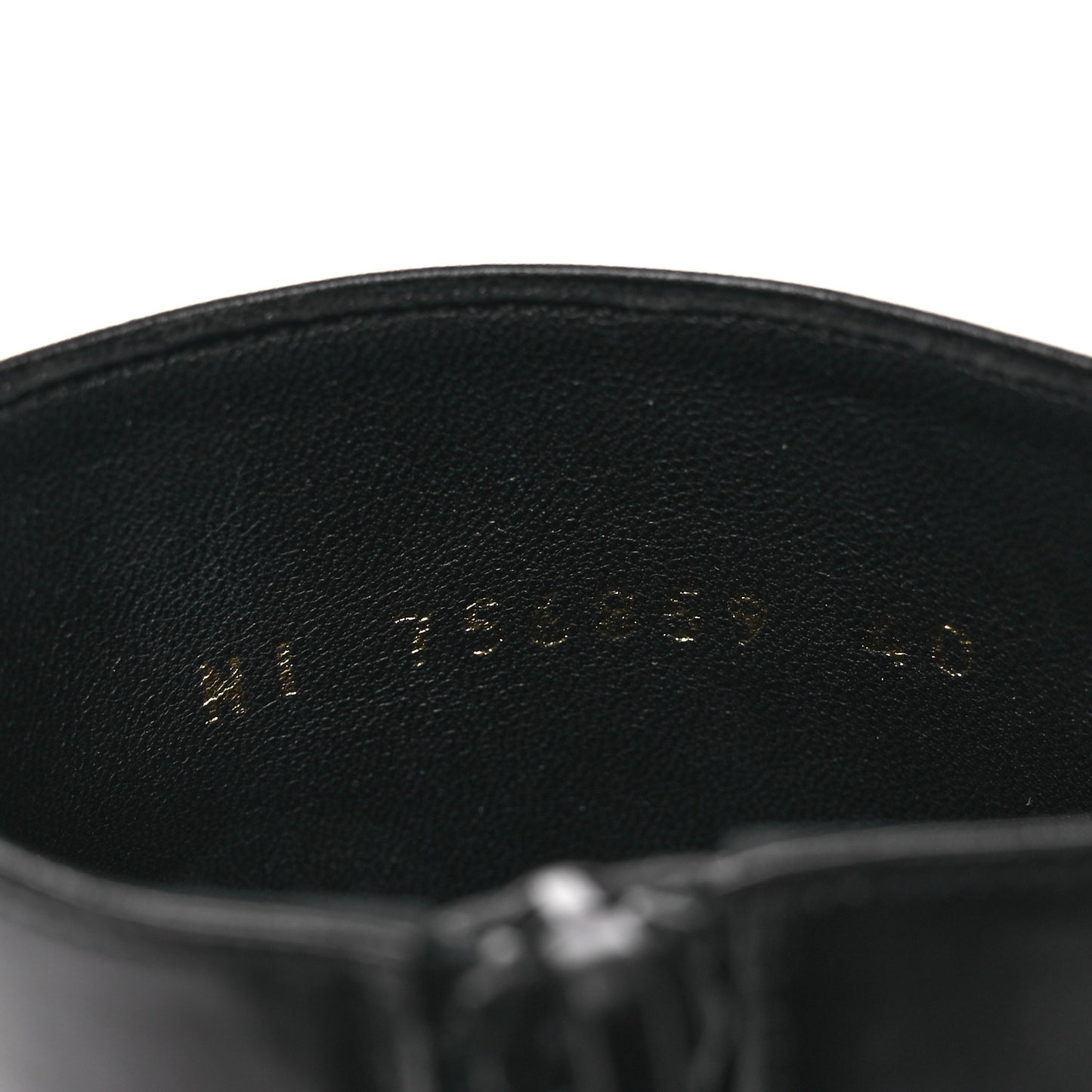 Calfskin Mens XIV Zip Boots 40 Black