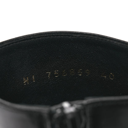 Saint Laurent Calfskin Mens XIV Zip Boots 40 Black 10 of 14