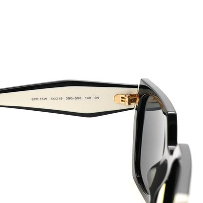 Prada Acetate Sunglasses SPR 15W Black White 6 of 8