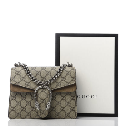 Gucci GG Supreme Monogram Mini Dionysus Shoulder Bag Taupe 9 of 9