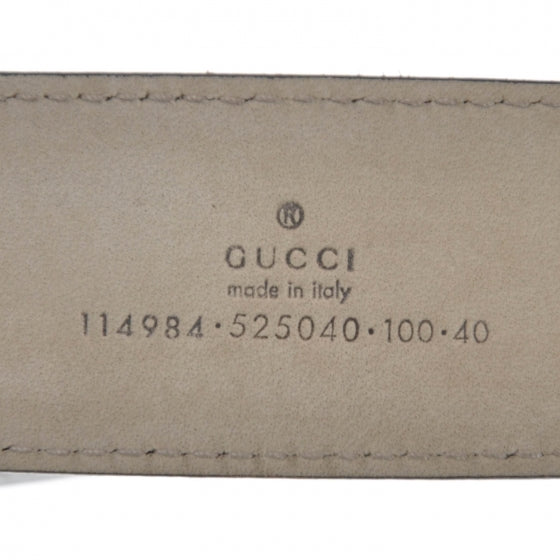 Leather Web Interlocking G Belt 100 40