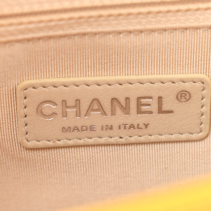 Chanel Lambskin Quilted New Medium Boy Flap Yellow 6 of 10