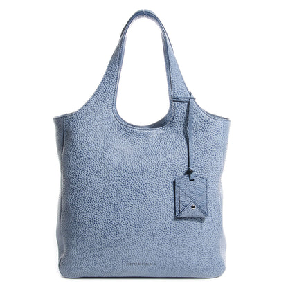 Burberry Grainy Leather Medium Shopper Steel Blue 1 of 11