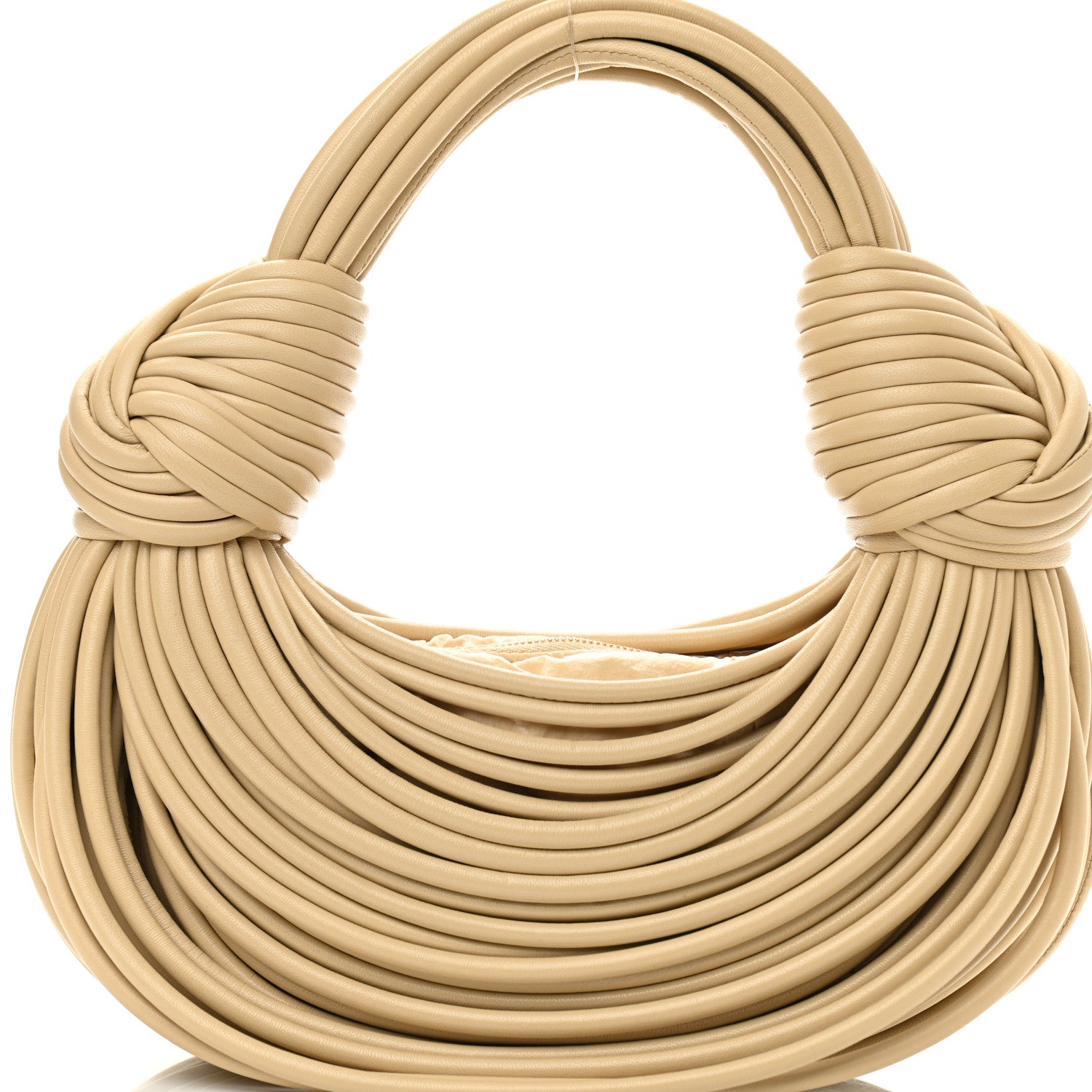 Bottega Veneta Nappa Mini Tubular Double Knot Porridge 7 of 9