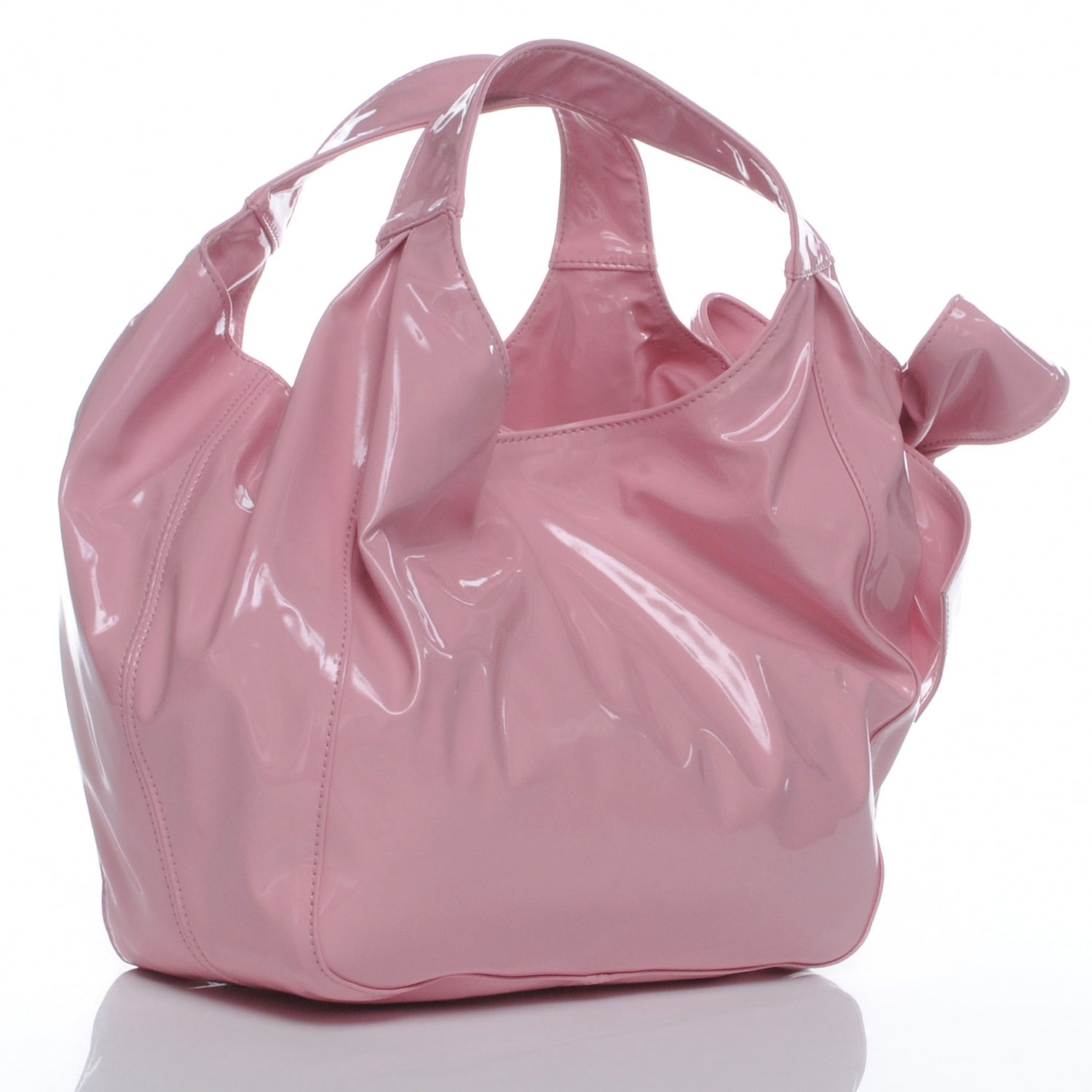 Valentino Garavani Patent Lacca Medium Nuage Hobo Pop Gardenia 3 of 7