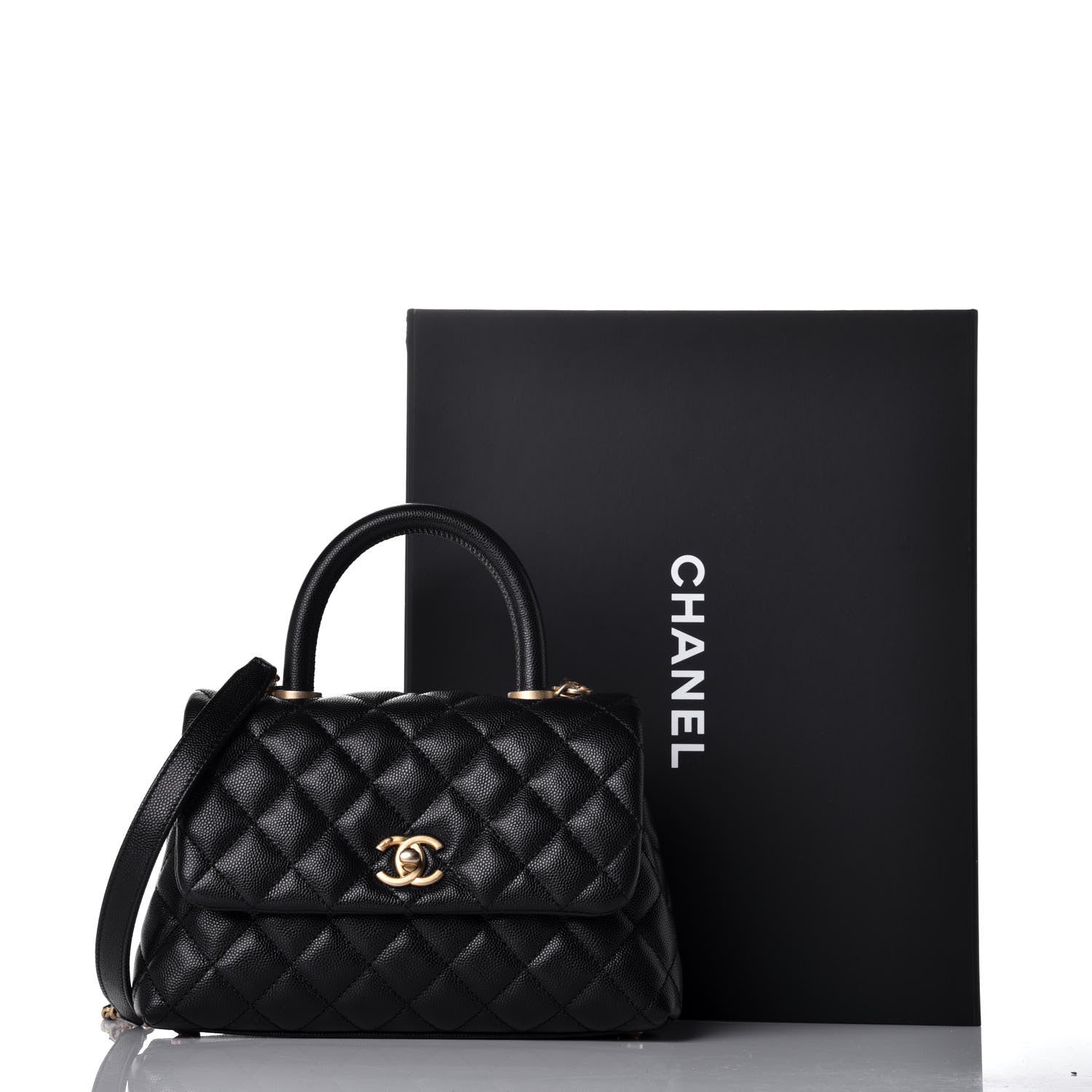 Chanel Caviar Quilted Mini Coco Handle Flap Black 11 of 11