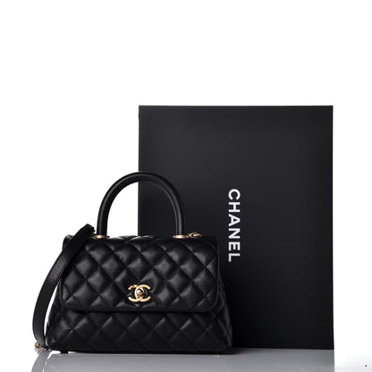 Chanel Caviar Quilted Mini Coco Handle Flap Black 11 of 11
