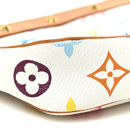 Louis Vuitton Monogram Multicolor Pochette Accessories White 7 of 17
